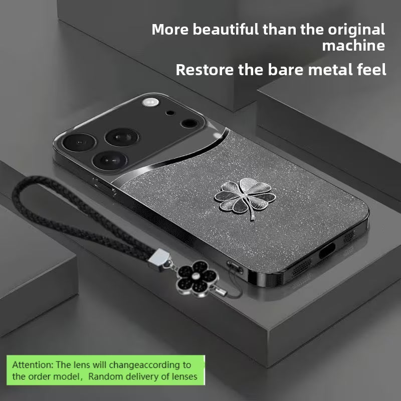 Premium Clover Pattern Glass Case