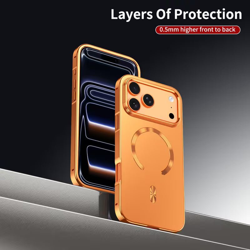 Frosted Back Panel Magnetic Ring Case