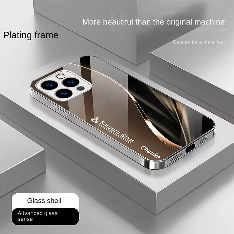 iPhone - Luxe Glass Elite Electroplated Mirror Finish Case