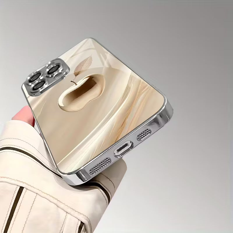 Luxurious Golden Crystal Pattern Electroplated Case