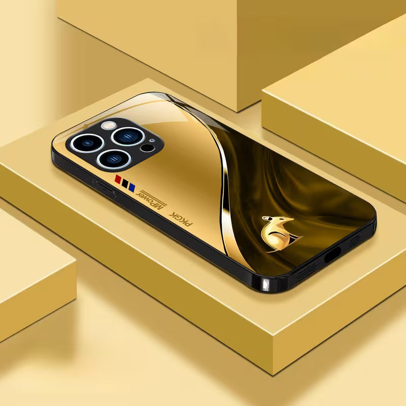 Zodiac Pattern Glass Case