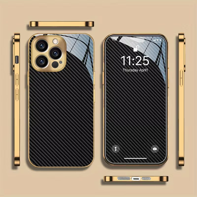 Carbon Fiber Electroplated Case