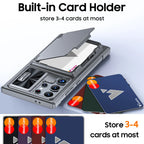 Galaxy S Series - Shockproof Silicone Case With Card Holder