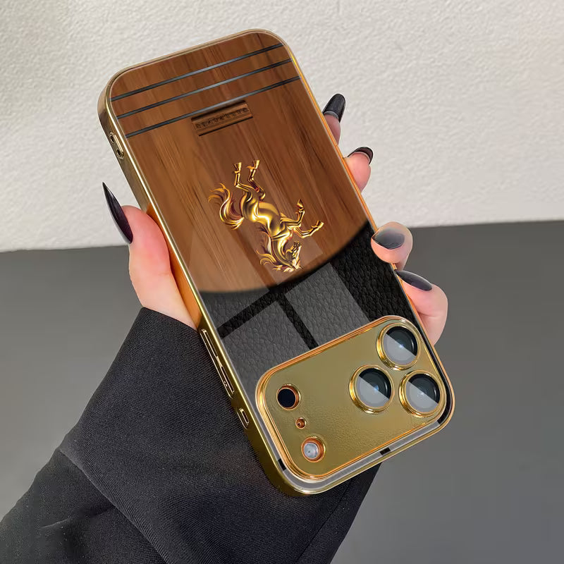 Grain Pattern Electroplated Case