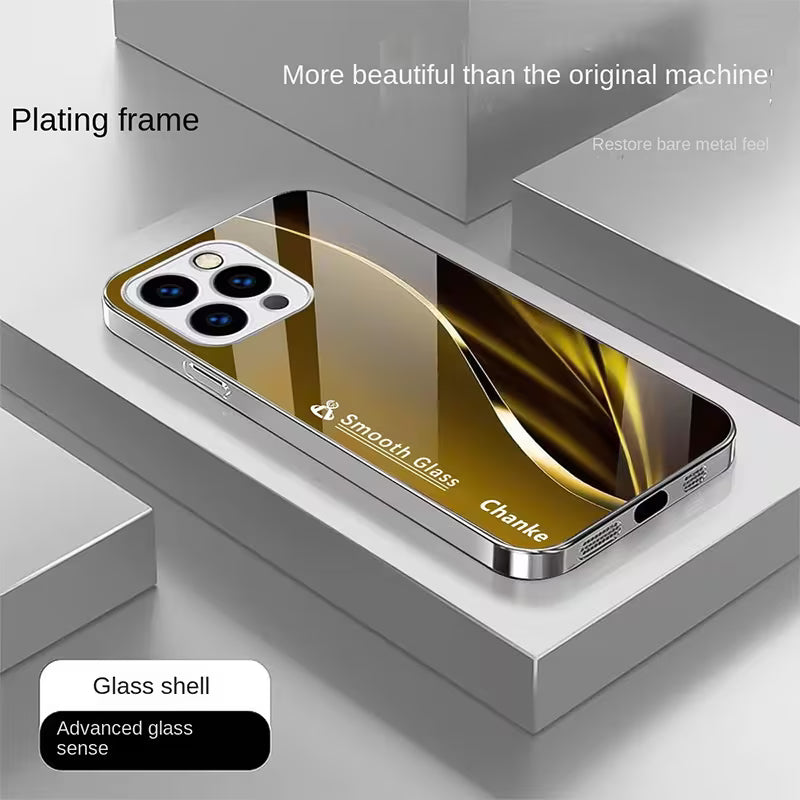 iPhone - Luxe Glass Elite Electroplated Mirror Finish Case