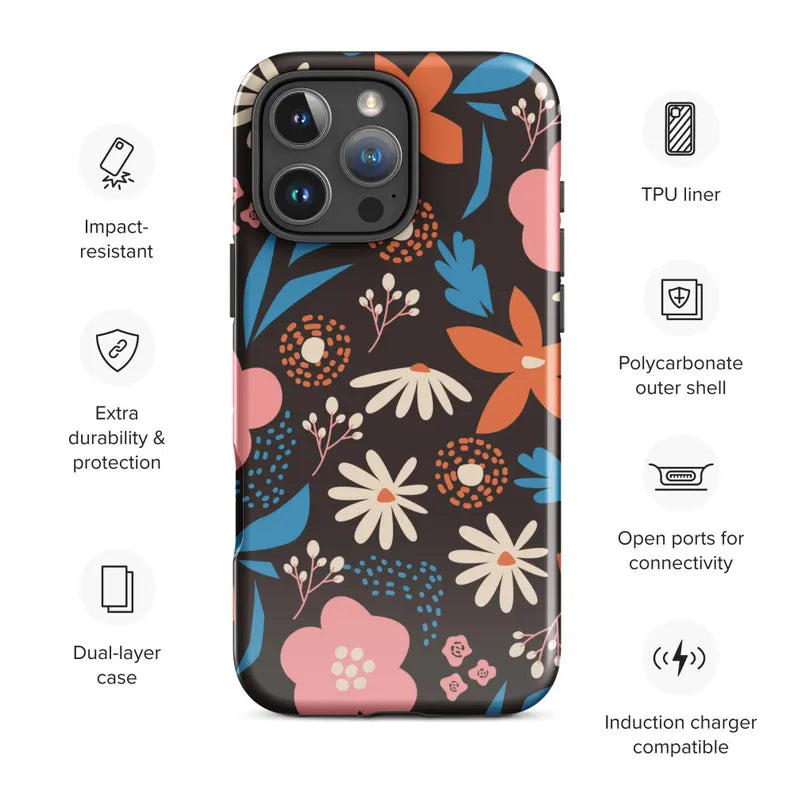 Boho Retro Flower Case