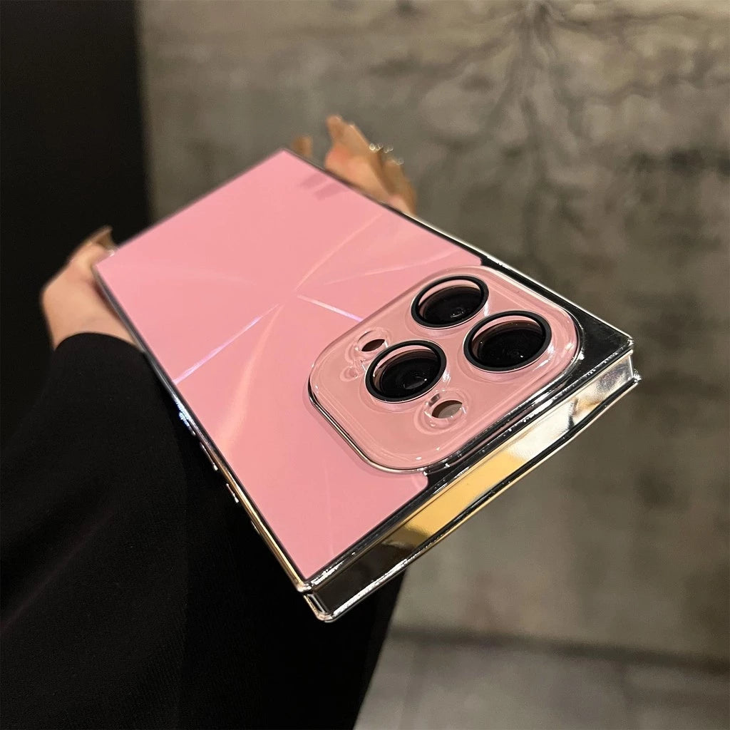 Pink Aurora Electroplated Protective Case